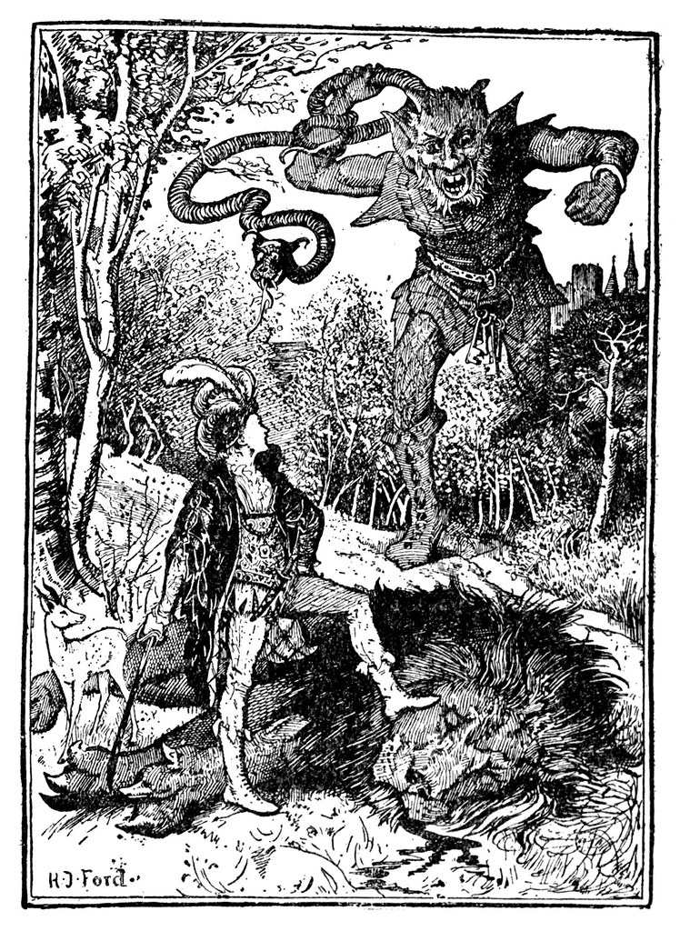 Henry Justice Ford - The green fairy book, edited by Andrew Lang, 1900 (illustration 8)
