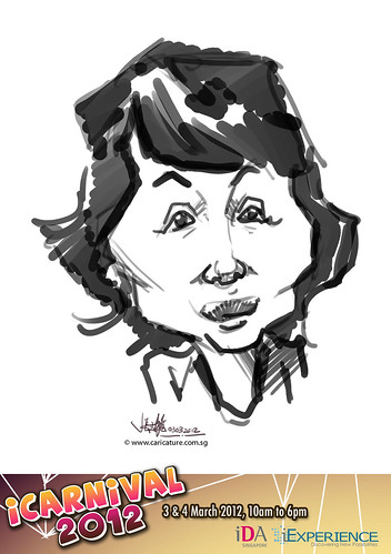 digital live caricature for iCarnival 2012  (IDA) - Day 1 - 22