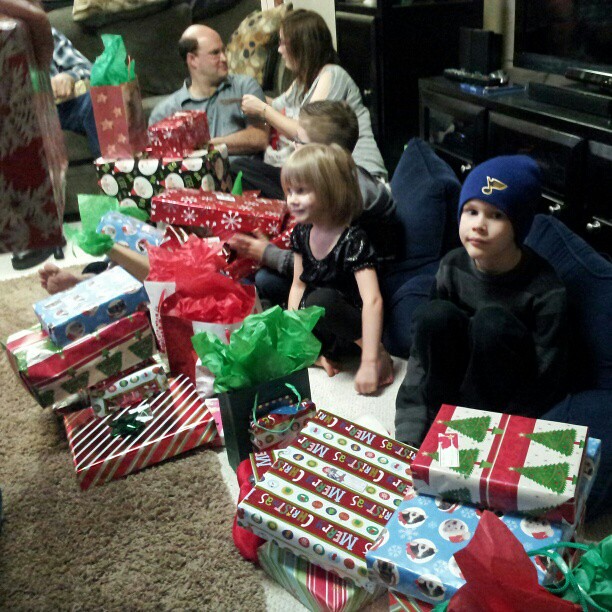 To be a kid and have a giant mountain of presents.