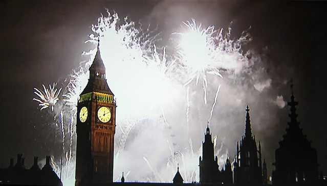 New Year's fireworks 2013 on BBC1