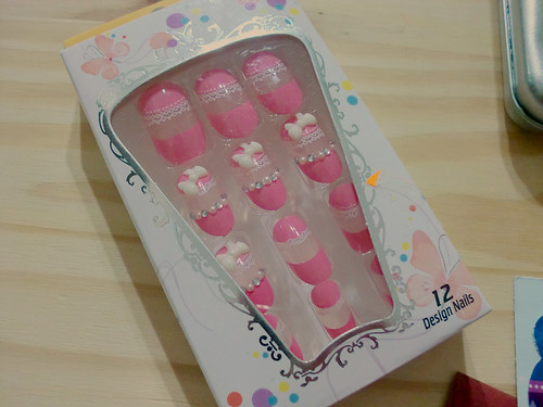 Package unboxing: Pink Fake Nails (uñas postizas rosas)