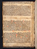 Manuscript fragment pastedown in Psalterium [Latin and German]