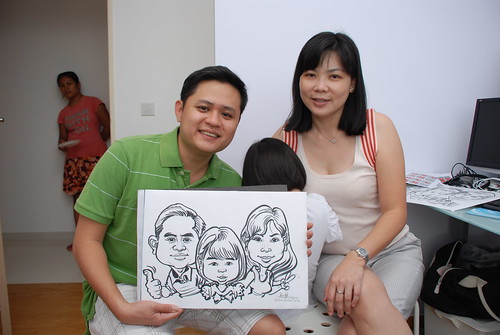 caricature live sketching for birthday party 10032012 - 2