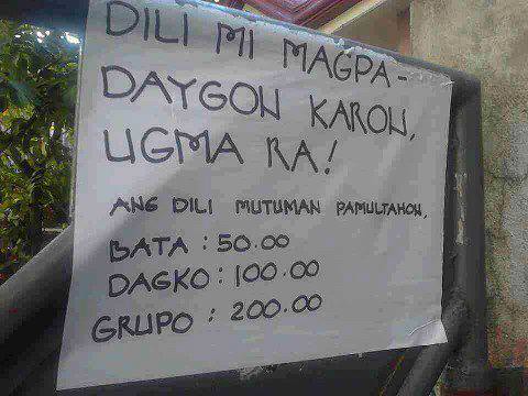 Dili magpa daygon karon photo