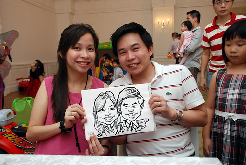 caricature live sketching for birthday party 28042012 - 7