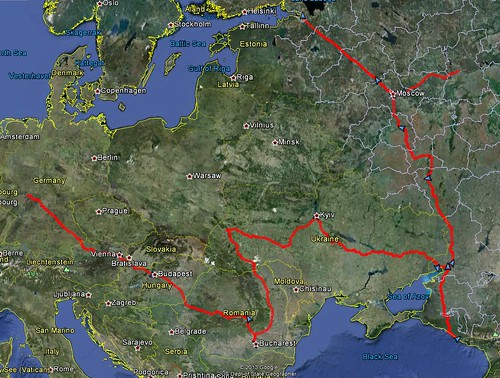 One month: 8,898 kilometres of rail travel!