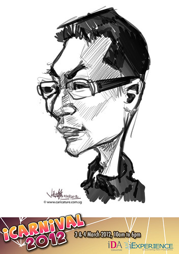digital live caricature for iCarnival 2012  (IDA) - Day 1 - 45
