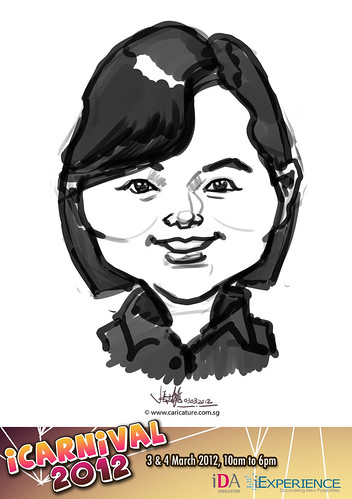 digital live caricature for iCarnival 2012  (IDA) - Day 1 - 97