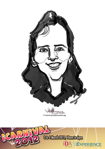digital live caricature for iCarnival 2012  (IDA) - Day 1 - 84