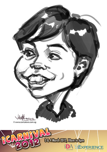 digital live caricature for iCarnival 2012  (IDA) - Day 2 - 12