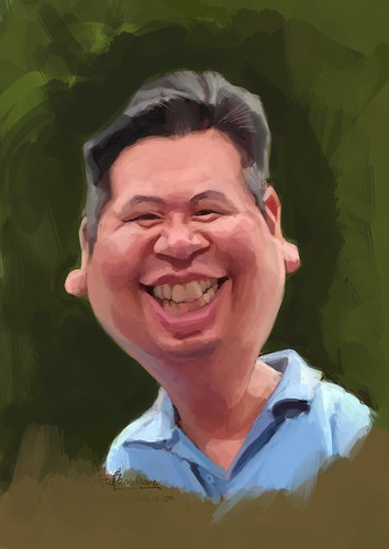 digital caricature of Sam for Hewlett Packard - 3