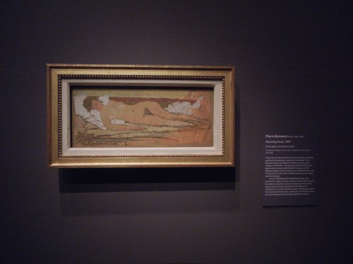 DSCN5645 _ Reclining Nude, 1897, Pierre Bonnard, NY MOMA at De Young