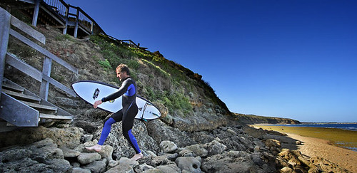 Surfer at Winkipop, Bells Beach, Torquay, Victoria, Australia IMG_7797_Torquay_Edit