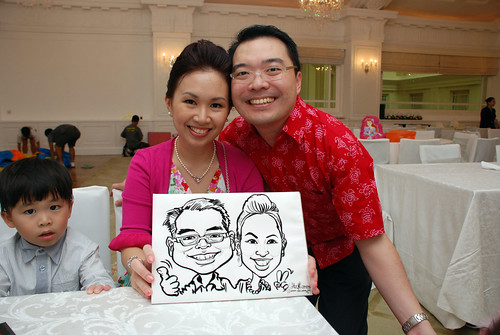 caricature live sketching for birthday party 28042012 - 16