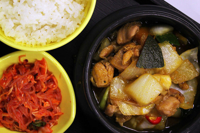 Andong Chicken Stew with Spicy Japchae