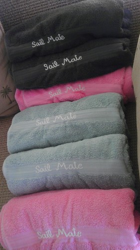 embroidered towels
