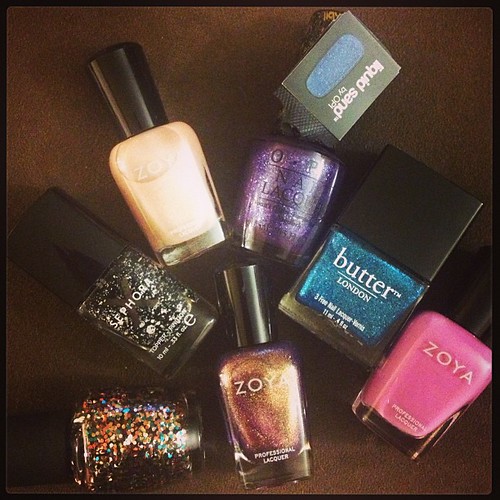 So many new polishes! I can't deduce which to use first! #nailpolish #zoya @butterlondon @sephora #opi
