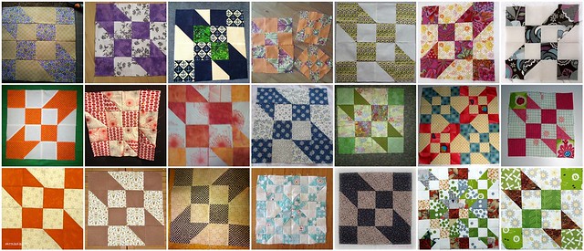 21 'Road to Oklahoma' blocks made for the My Favorite Block Quilt Along