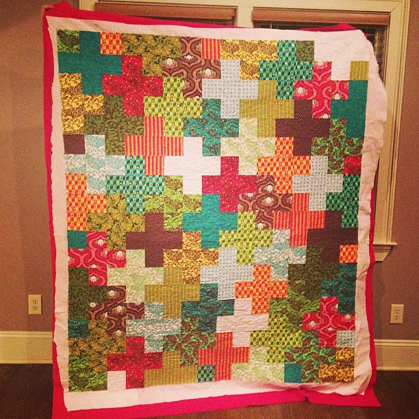 Finally finished quilting this for my mom! @ridleysmom1