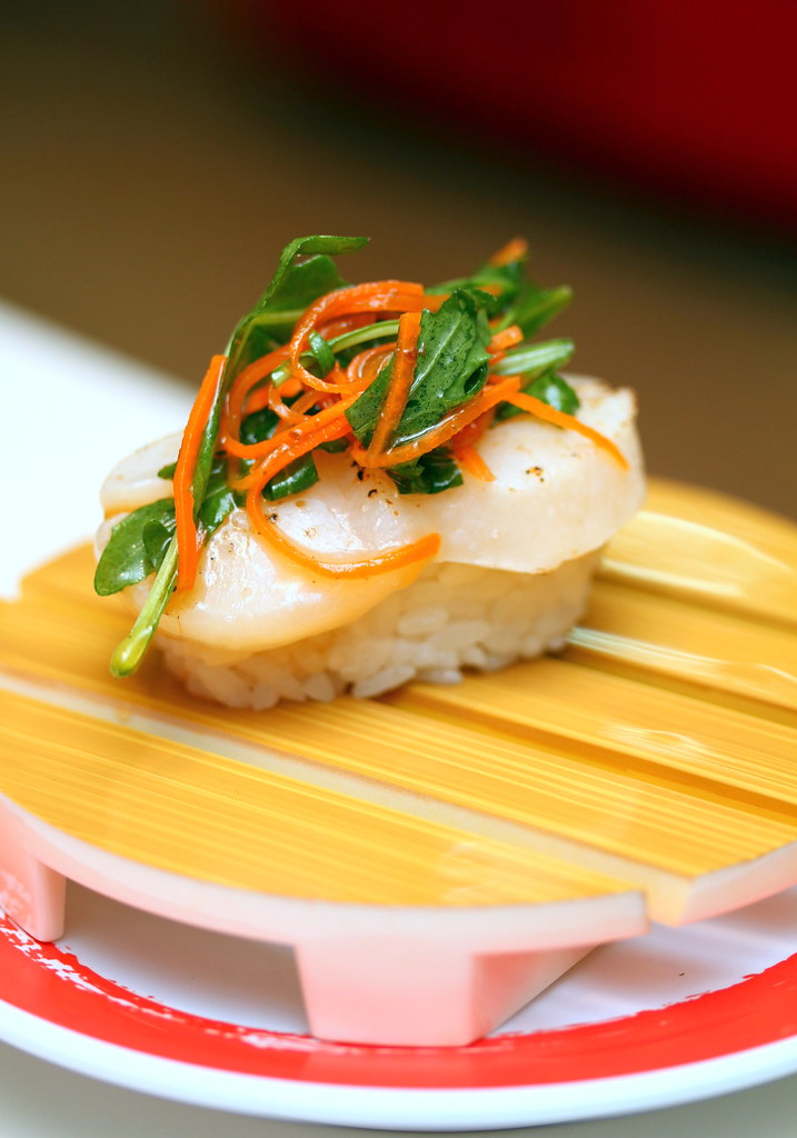 Genki Sushi's Scallop Carpaccio with Rocket Salad