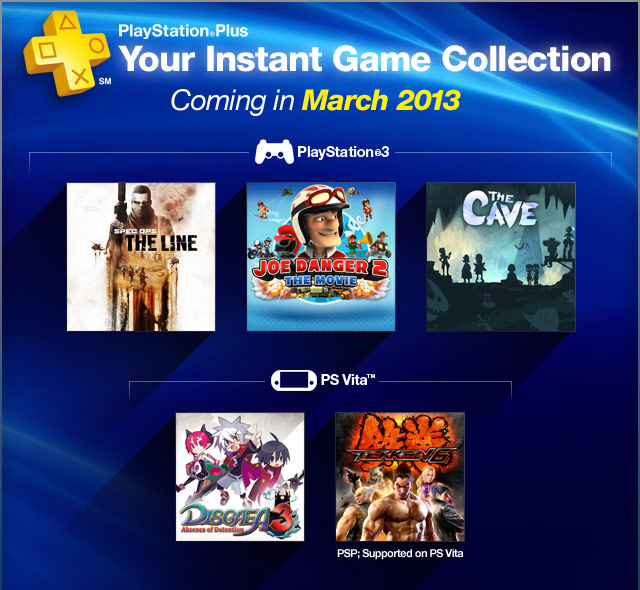 PlayStation Plus - March 2013