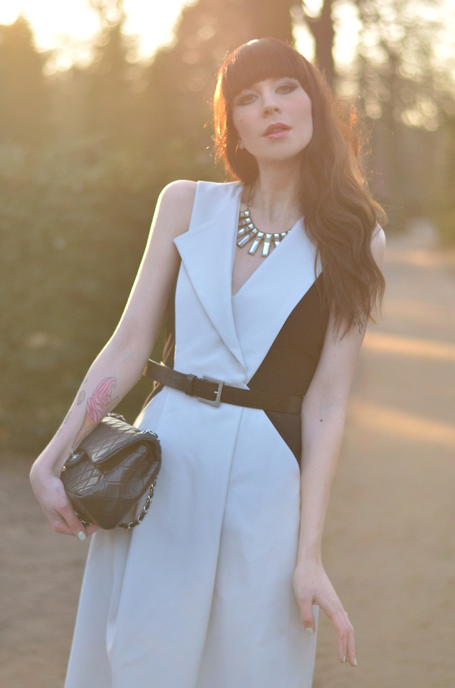 sportmax dress chanel bag outfit1