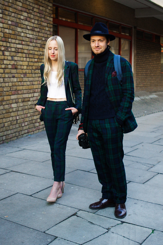 Street Style - Alice Zielasko & Jonathan Daniel Pryce, London Collections: Men