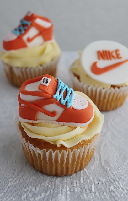 Nike Shoe Cupcakes