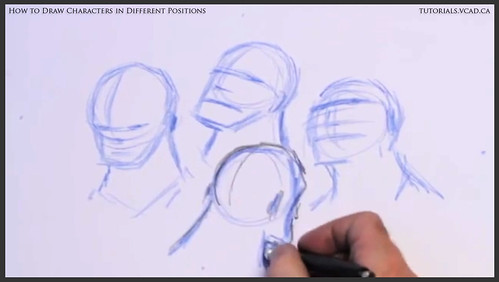 learn how to draw characters in different positions 008