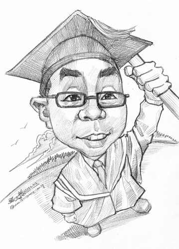 graduate caricature