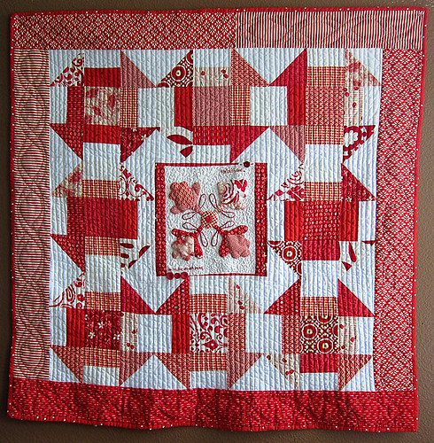 Red Love Quilt - Sally's Angelworks