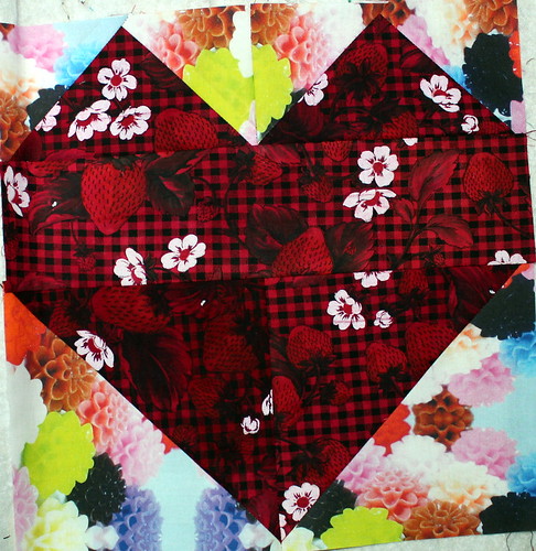 Heart Block for the My Favorite Block Quilt Along