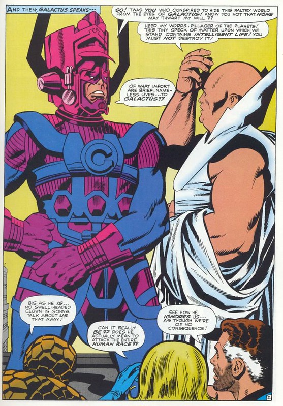 Fantastic Four 49 Galactus meets Watcher by Kirby 1966
