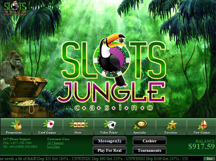 Slots Jungle Casino Lobby