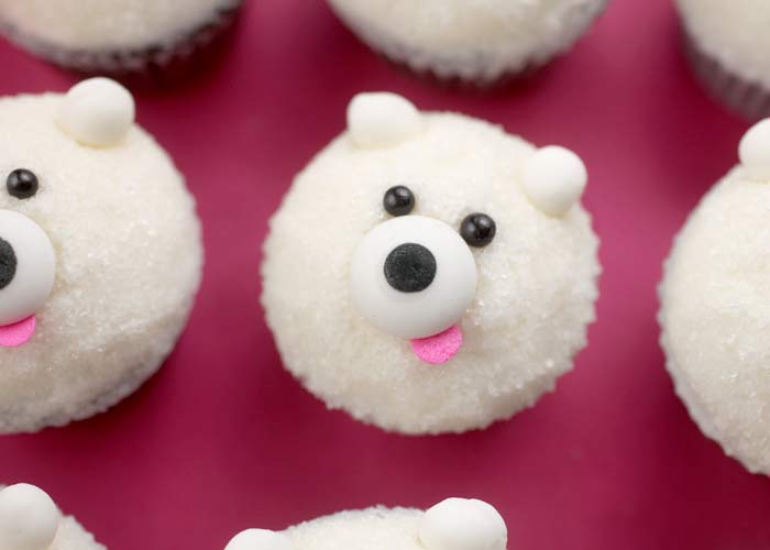 Mini Polar Bear Cupcake