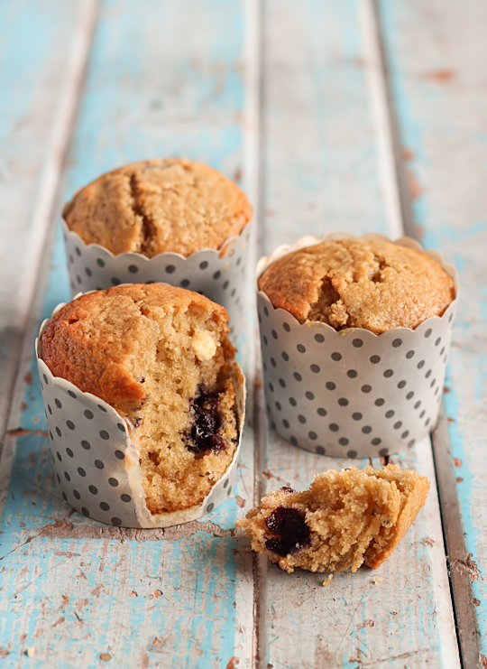 Blueberry, White Chocolate & Lime Muffins