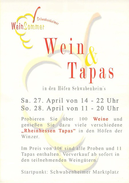 Wein und Tapas in Schwabenheim an der Selz 2013
