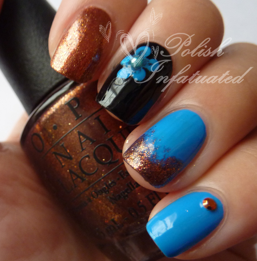 blue and copper skittle