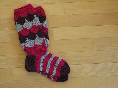 Knitted socks for a friend