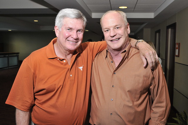 Mack Brown and a supporter