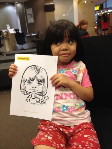 caricature live sketching for Maybank Roadshow - 13