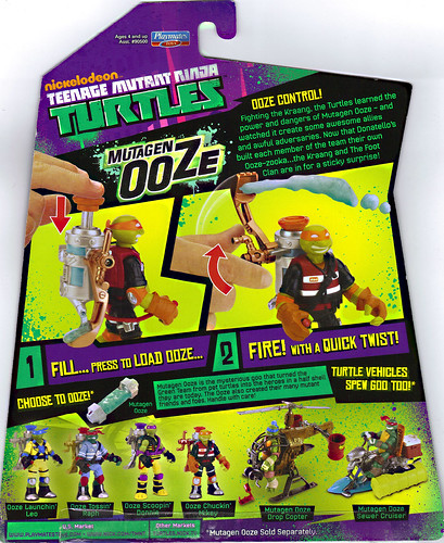 Nickelodeon "MUTAGEN OOZE" TEENAGE MUTANT NINJA TURTLES ::  ..card backer (( 2013 ))