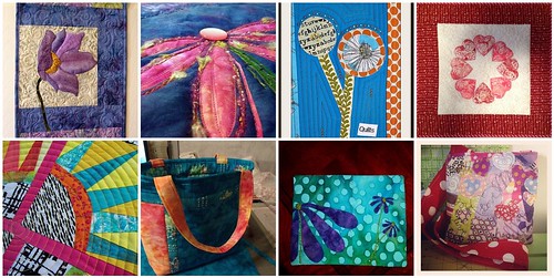 8 quilted creations made for the 'Annie's Vision' Project QUILTING Challenge