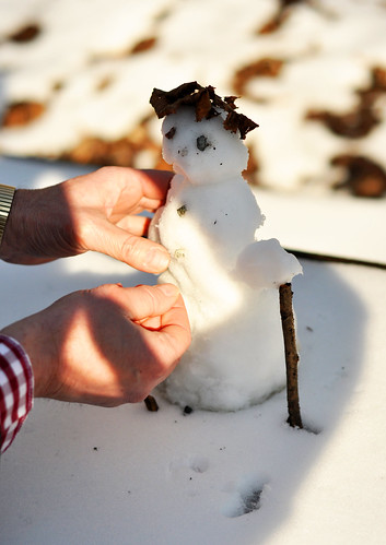 Wir bauen einen kleinen Schneemann