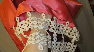 lace on shawl
