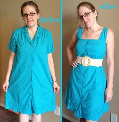 Dragonfly Dress Before & After
