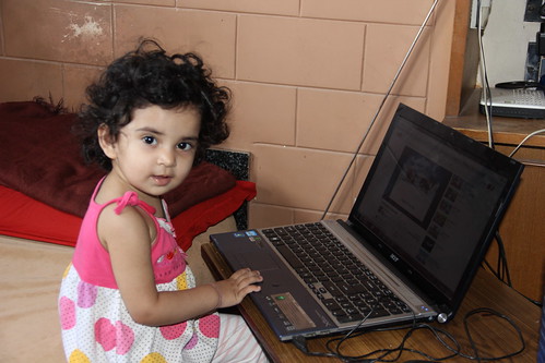 The Laptop Girl - Nerjis Asif Shakir by firoze shakir photographerno1