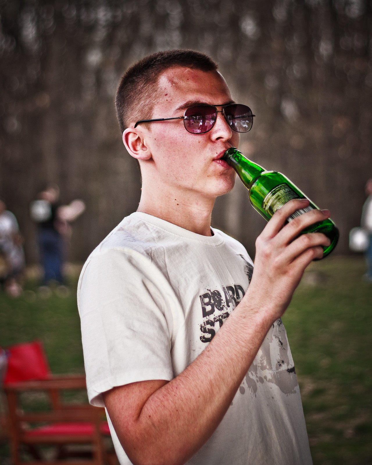 portrait man picture drinking beer
