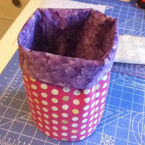 First of many fabric buckets! Thanks @filminthefridge for the tut!
