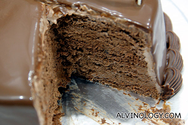 The inside of the cake 